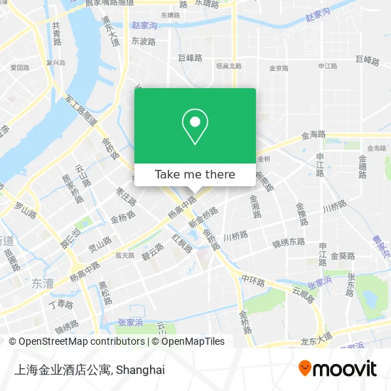 上海金业酒店公寓 map