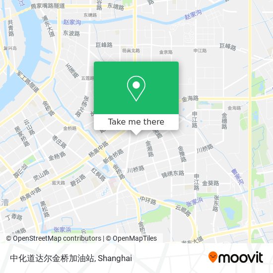 中化道达尔金桥加油站 map