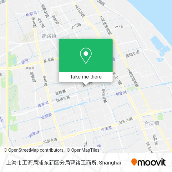 上海市工商局浦东新区分局曹路工商所 map