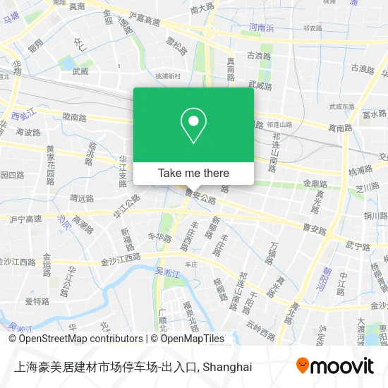 上海豪美居建材市场停车场-出入口 map
