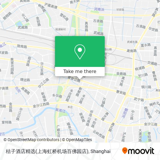 桔子酒店精选(上海虹桥机场百佛园店) map