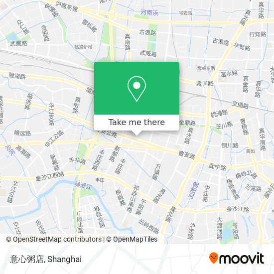 意心粥店 map