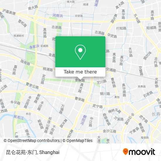 昆仑花苑-东门 map