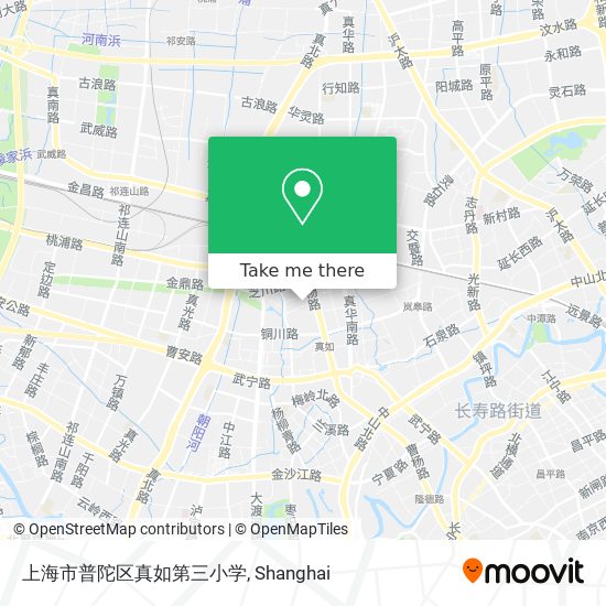 上海市普陀区真如第三小学 map