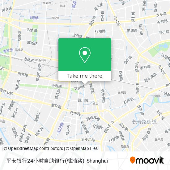 平安银行24小时自助银行(桃浦路) map