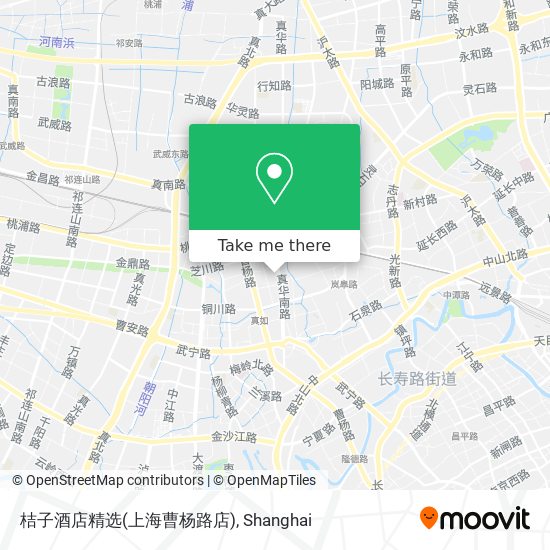 桔子酒店精选(上海曹杨路店) map