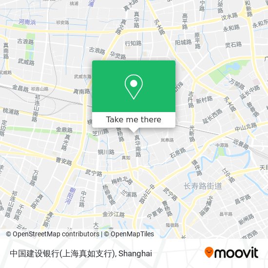 中国建设银行(上海真如支行) map