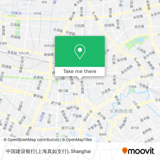 中国建设银行(上海真如支行) map