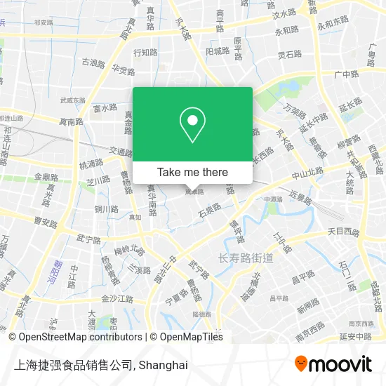 上海捷强食品销售公司 map