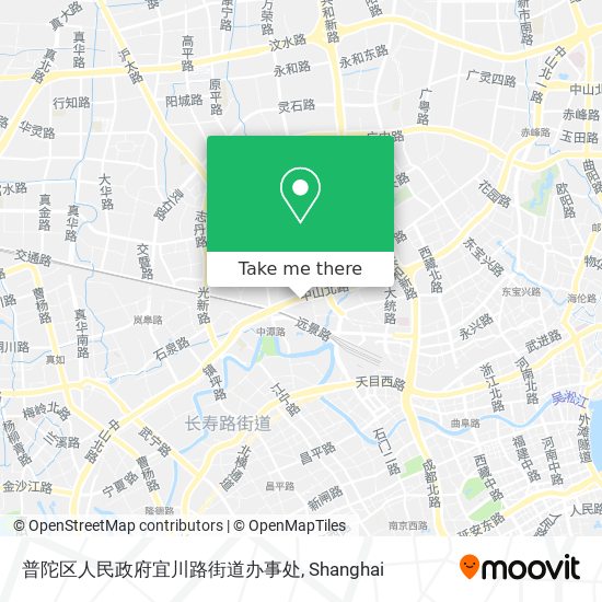 普陀区人民政府宜川路街道办事处 map