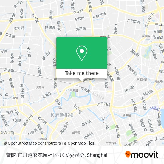 普陀·宜川赵家花园社区-居民委员会 map