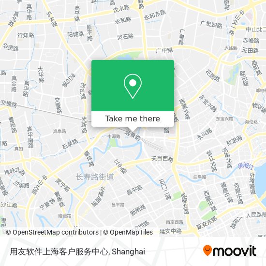 用友软件上海客户服务中心 map