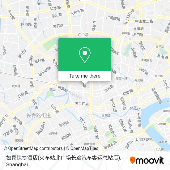 如家快捷酒店(火车站北广场长途汽车客运总站店) map