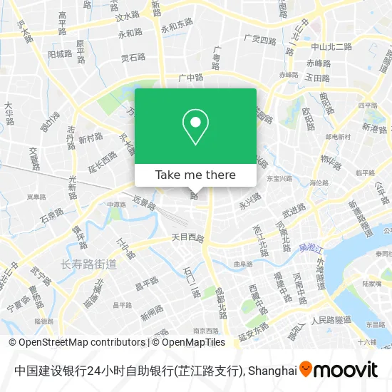 中国建设银行24小时自助银行(芷江路支行) map