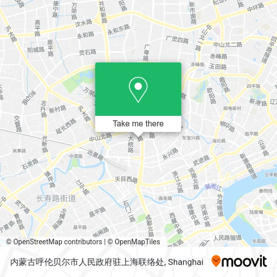 内蒙古呼伦贝尔市人民政府驻上海联络处 map