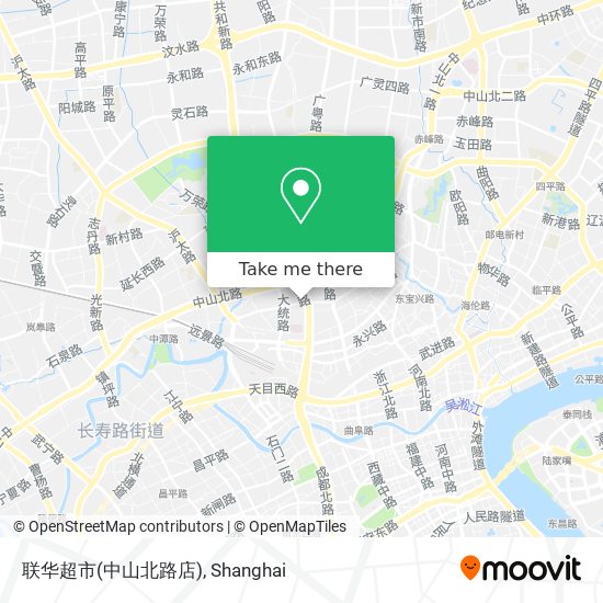 联华超市(中山北路店) map