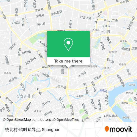 统北村-临时疏导点 map