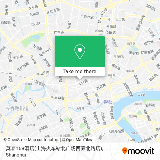 莫泰168酒店(上海火车站北广场西藏北路店) map