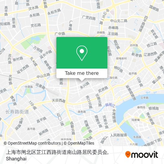 上海市闸北区芷江西路街道南山路居民委员会 map