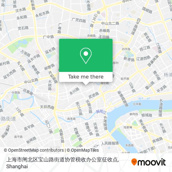 上海市闸北区宝山路街道协管税收办公室征收点 map