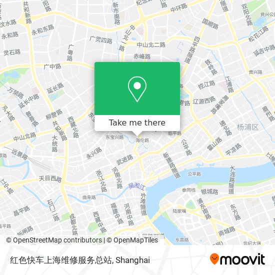 红色快车上海维修服务总站 map
