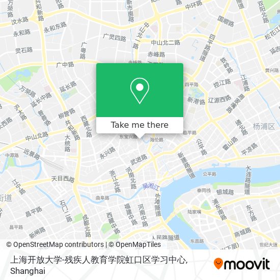 上海开放大学-残疾人教育学院虹口区学习中心 map