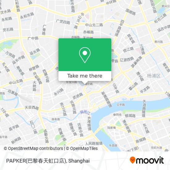 PAPKER(巴黎春天虹口店) map