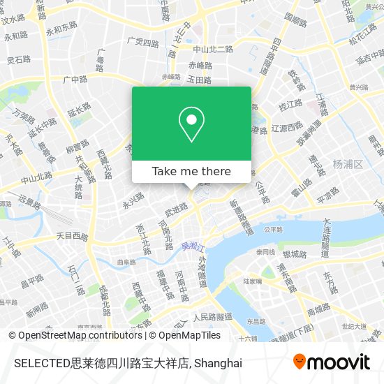 SELECTED思莱德四川路宝大祥店 map