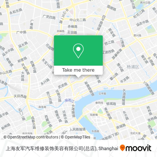 上海友军汽车维修装饰美容有限公司(总店) map