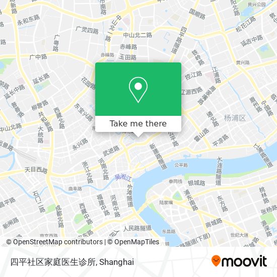 四平社区家庭医生诊所 map