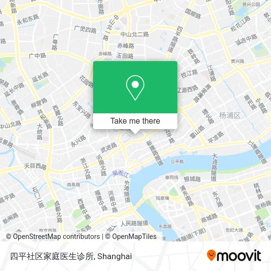 四平社区家庭医生诊所 map