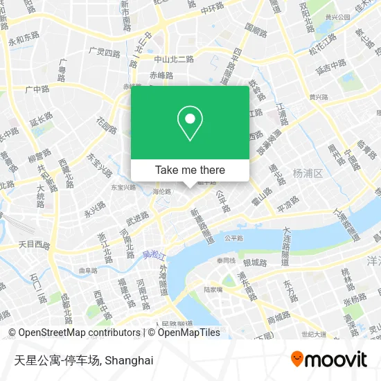 天星公寓-停车场 map
