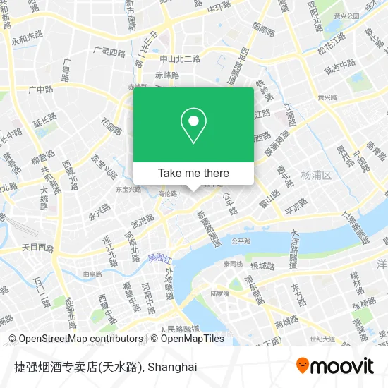 捷强烟酒专卖店(天水路) map