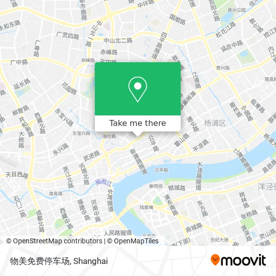 物美免费停车场 map