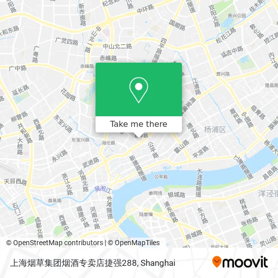 上海烟草集团烟酒专卖店捷强288 map