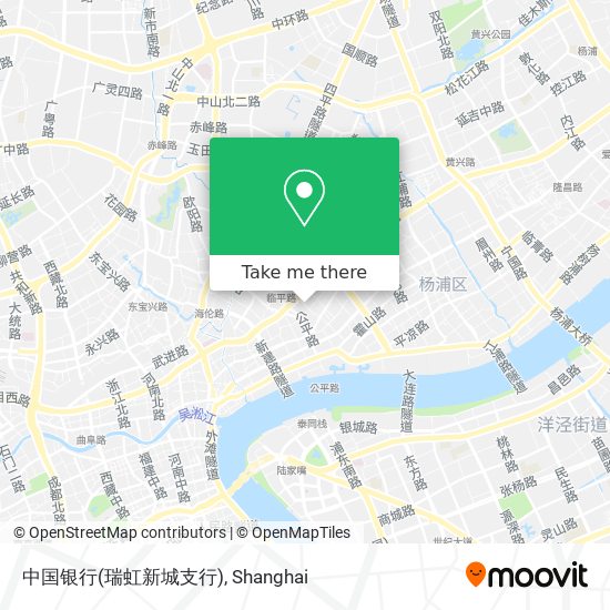 中国银行(瑞虹新城支行) map