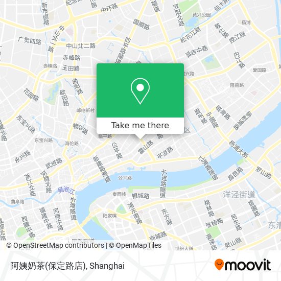 阿姨奶茶(保定路店) map