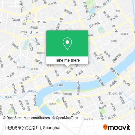 阿姨奶茶(保定路店) map