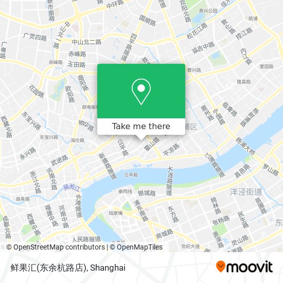 鲜果汇(东余杭路店) map