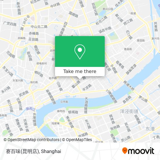 赛百味(昆明店) map