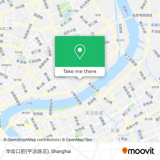 华齿口腔(平凉路店) map