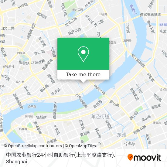 中国农业银行24小时自助银行(上海平凉路支行) map