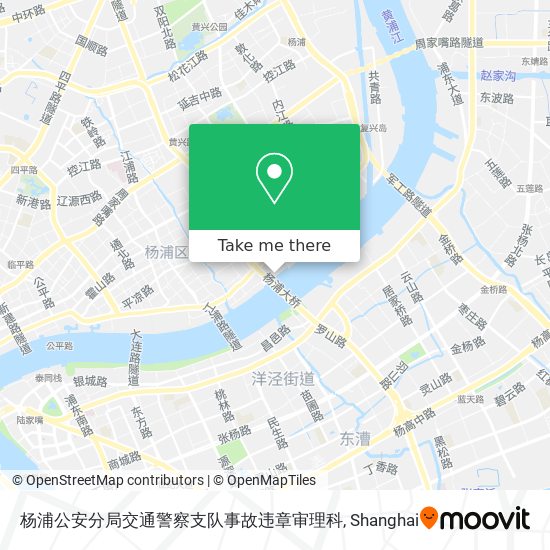 杨浦公安分局交通警察支队事故违章审理科 map