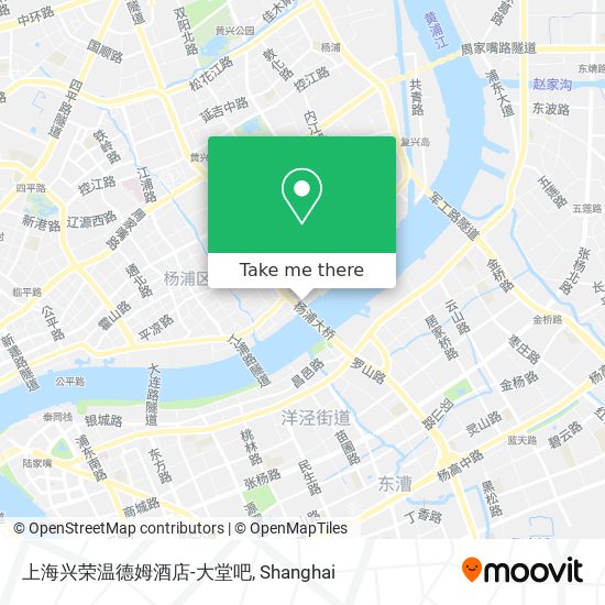 上海兴荣温德姆酒店-大堂吧 map