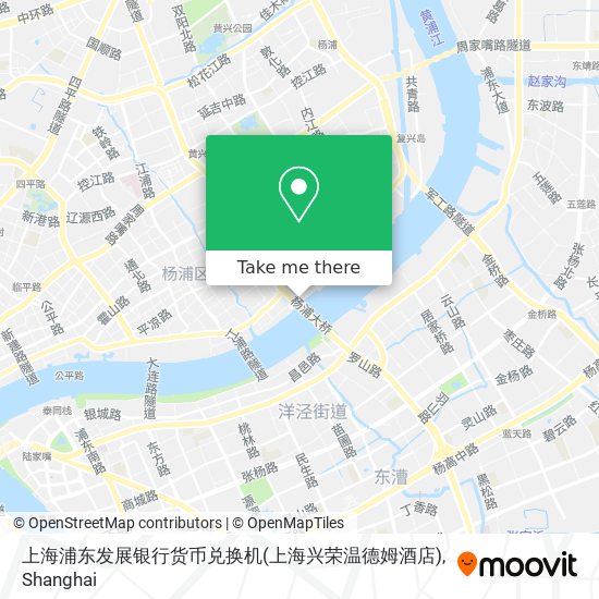 上海浦东发展银行货币兑换机(上海兴荣温德姆酒店) map