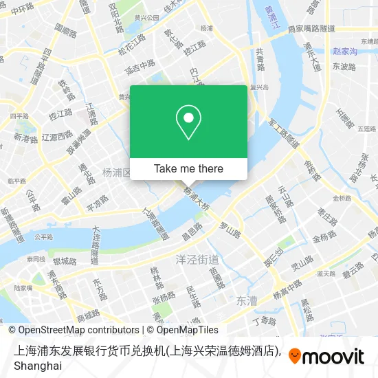 上海浦东发展银行货币兑换机(上海兴荣温德姆酒店) map