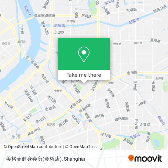 美格菲健身会所(金桥店) map