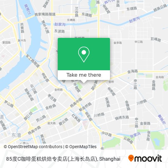 85度C咖啡蛋糕烘焙专卖店(上海长岛店) map