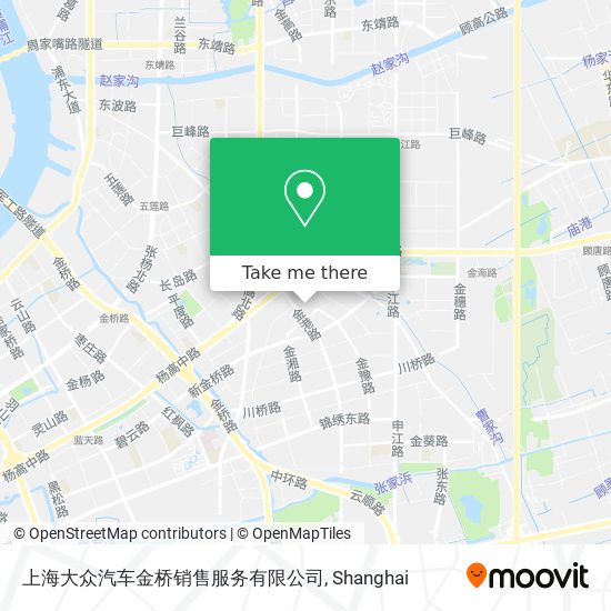 上海大众汽车金桥销售服务有限公司 map