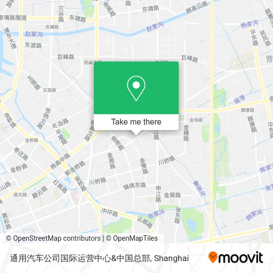 通用汽车公司国际运营中心&中国总部 map